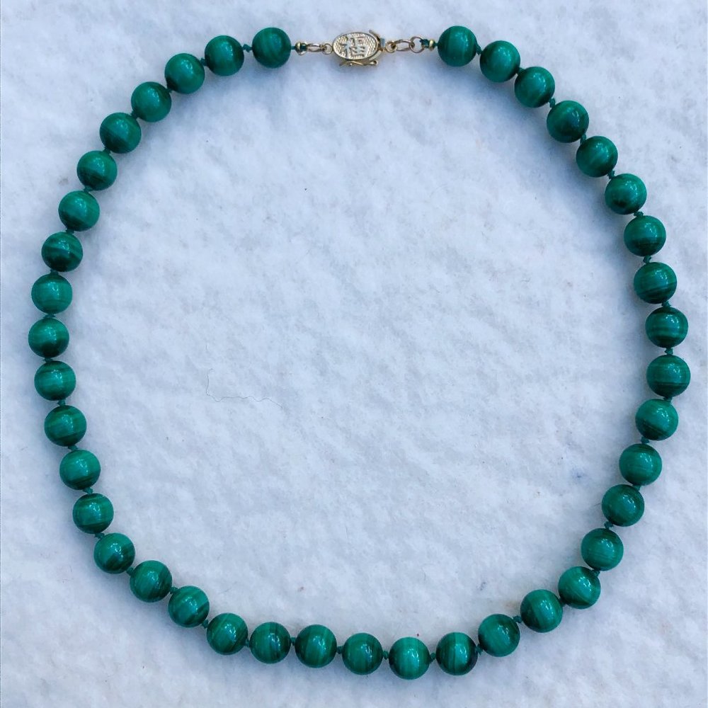 Malachite necklace